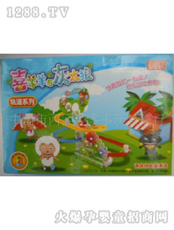 趣多多電動音樂旋轉滑軌玩具