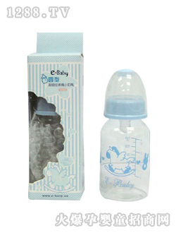 圓型高硼硅玻璃小奶瓶120ML