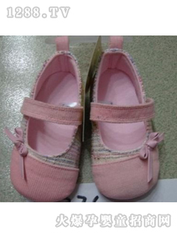 麗嬰房白色蝴蝶結嬰兒鞋