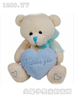 瑞奇比蒂抱心情侶泰迪熊