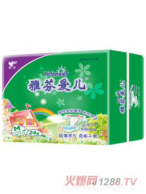 雅芬愛(ài)兒紙尿褲M(mǎn)碼24片