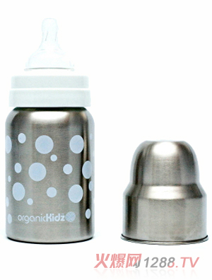 歐可滋不銹鋼寬口奶瓶9oz