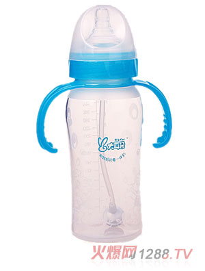 大耳朵全硅膠奶瓶300ml