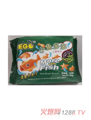 EGO小魚(yú)多多小魚(yú)餅干海苔味120g