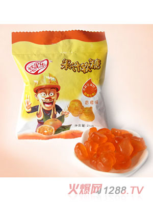 熊出沒(méi)25g五連包果汁軟糖香橙味