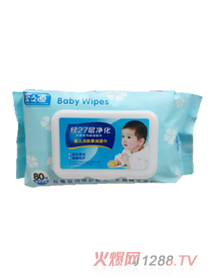 愛之道嬰兒潔膚柔潤(rùn)濕巾80抽帶蓋