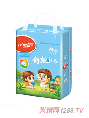 舒優(yōu)妮舒爽U+芯風尚紙尿褲大包