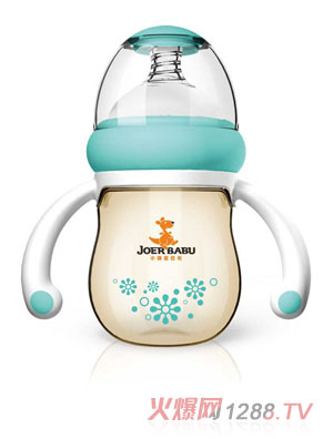 小袋鼠巴布梨形PPSU自動寬口奶瓶160ml綠色