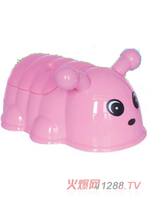 陽(yáng)光兔嬰兒毛毛蟲座便器粉色