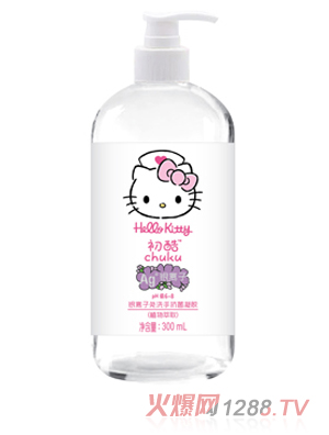 Hello Kitty初酷銀離子免洗手消毒凝膠（植物萃?。?00ml