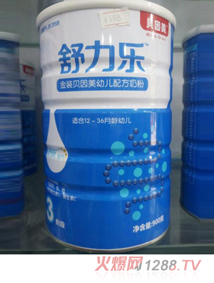 貝因美舒力樂(lè)金裝幼兒配方奶粉