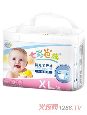 七彩e族嬰兒學(xué)行拉拉褲