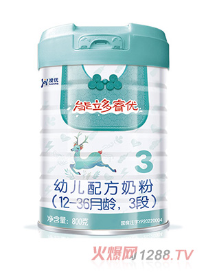 澳優(yōu)能立多睿優(yōu)幼兒配方奶粉（12-36月齡，3段）