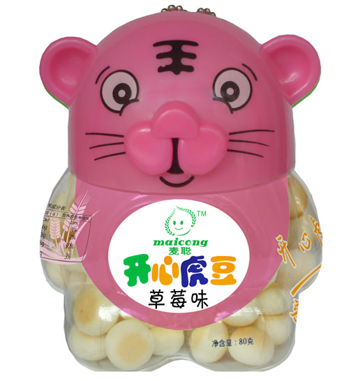 麥聰開(kāi)心虎豆小饅頭(草莓味)