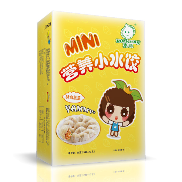 麥聰營養(yǎng)小水餃豬肉蔬菜