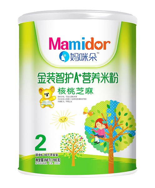 媽咪朵智護核桃芝麻A+營養(yǎng)米粉(聽裝)