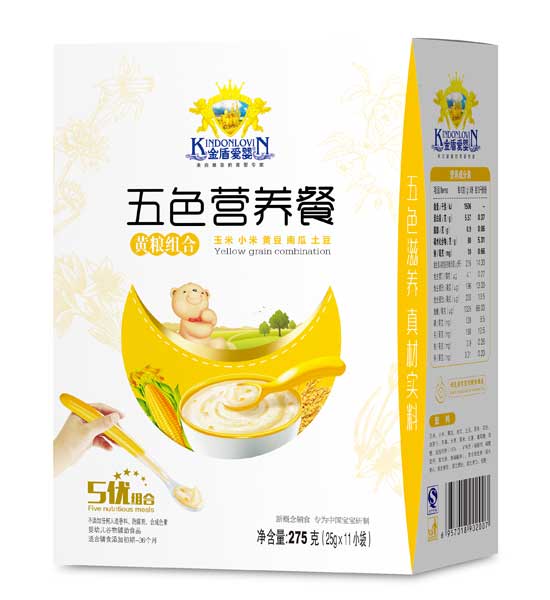 金盾愛嬰黃糧組合五色營養(yǎng)餐