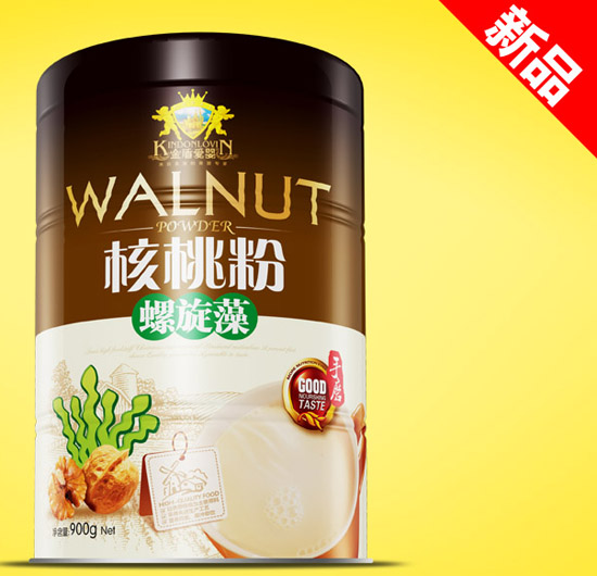 金盾愛嬰螺旋藻核桃粉鐵聽