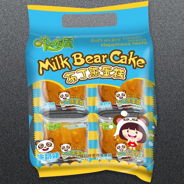 咘咘屋牛奶味布丁熊蛋糕大包裝
