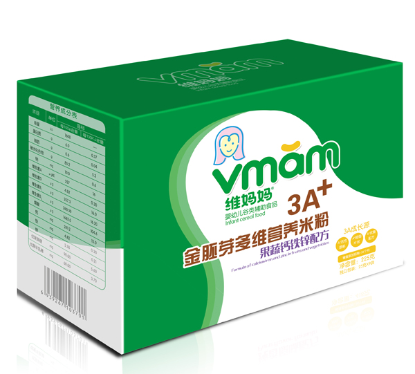 維媽媽果蔬鈣鐵鋅3A金胚芽多維營養(yǎng)米粉