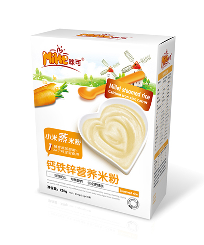 咪可小米蒸米粉鈣鐵鋅盒