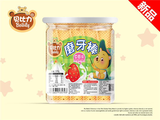 貝比力磨牙棒草莓味